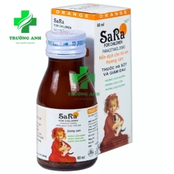 Sara for children 250mg/5ml (hương cam) - Thuốc hạ sốt, giảm đau
